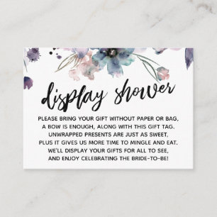 Möhippa för vattenfärgsblommor, Visning Tilläggskort