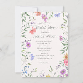 Möhippa för vattenfärgsmedelvärde för Blommigt av  Inbjudningar