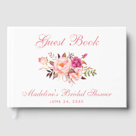 Möhippa för vattenfärgsRosa  Blommigt Gästböcker