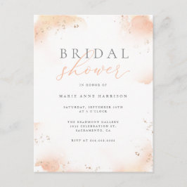 Möhippa för  vattenfärgsskript och Guld-damm Inbjudan Vykort