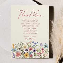 Möhippa för Vild Flowers Blommigt  Tack Kort