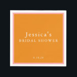 Möhippa för Vintage av Anpassningsbar för Orange a Pappersservett<br><div class="desc">Vintage av Anpassningsbar för enkel geometrisk Rosa Orange  Typografi Möhippa Napkins</div>