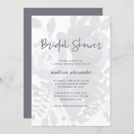 Möhippa för Vintage av elegant Blommigt Inbjudningar