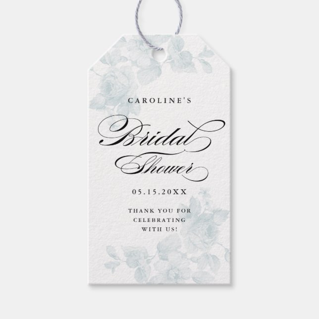 möhippa för vintagens blommigt- - prioritetstagg | presentetikett (Framsidan)