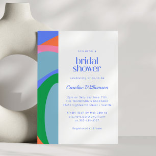 Möhippa för vit färgstark Abstrakt i konsthantverk Inbjudningar