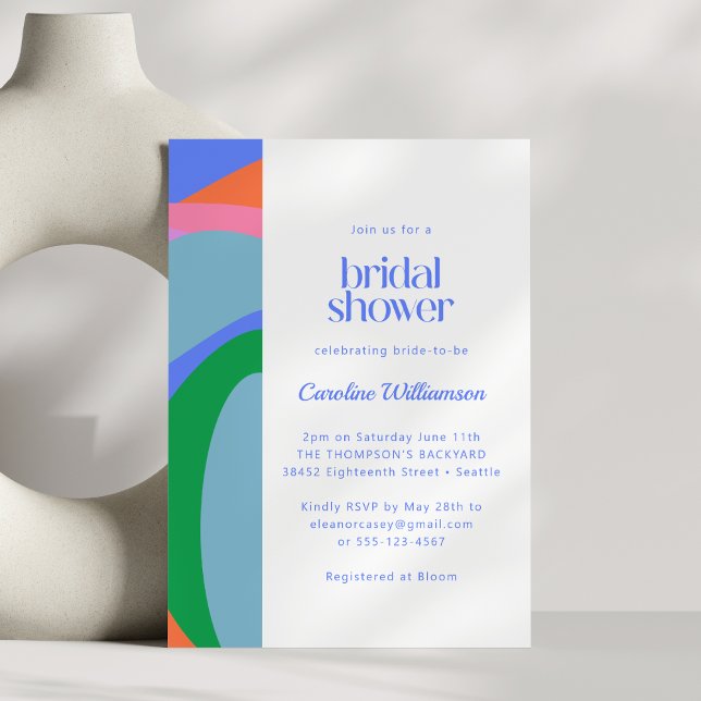 Möhippa för vit färgstark Abstrakt i konsthantverk Inbjudningar (Skapare uppladdad)