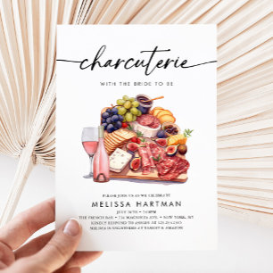 Möhippa för Watercolor Charcuterie Cheese Board Inbjudningar