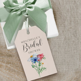 Möhippa för Wildblomcharm Rustic Blommigt Presentetikett