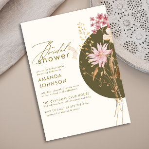 Möhippa för WildblomWhimsical Boho Elegant Inbjudningar