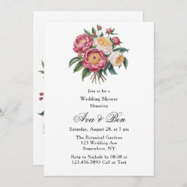 Möhippa för Winterberry Primrose Paint Blommigt Inbjudningar