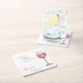 Möhippa före bröllopslöften underlägg papper kvadrat