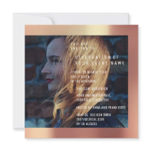 Möhippa Foto Studenten Birthday Copper Metallic