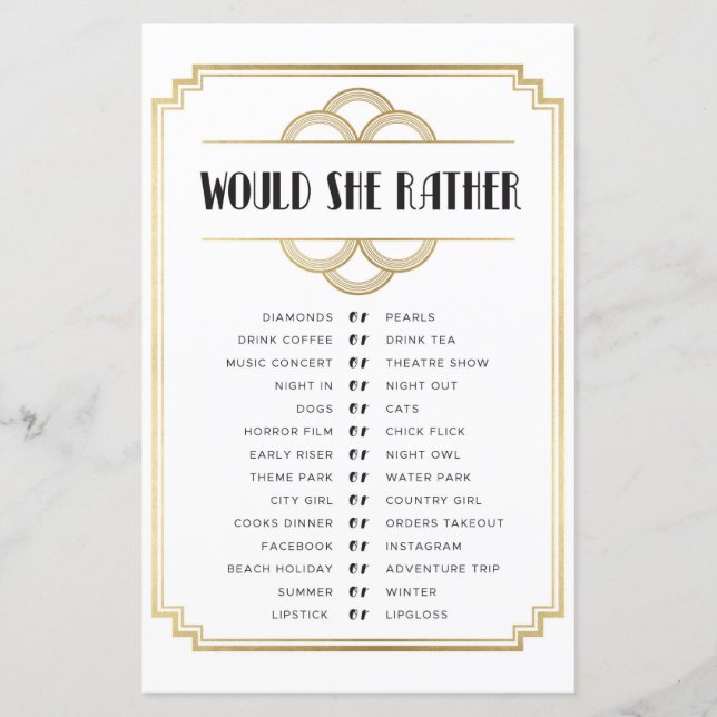 Möhippa Gamar skulle hon hellre spela konst Deco (Framsida)