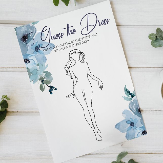 Möhippa Game Blue Ro Gissa Dress Card Flygblad (Skapare uppladdad)