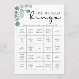 Möhippa Game-Find the Guest Bingo Program