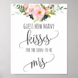 Möhippa Game gissar hur många Kisses Poster