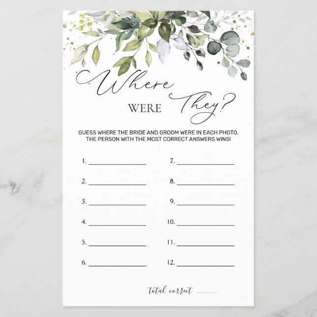 Möhippa Game Greenery där de var Flygblad (Framsidan)