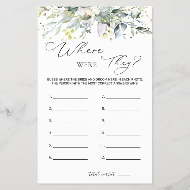 Möhippa Game Greenery där de var Flygblad (Framsidan)