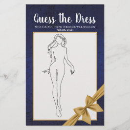 Möhippa Game Navy Guld Gissa Dress Flygblad