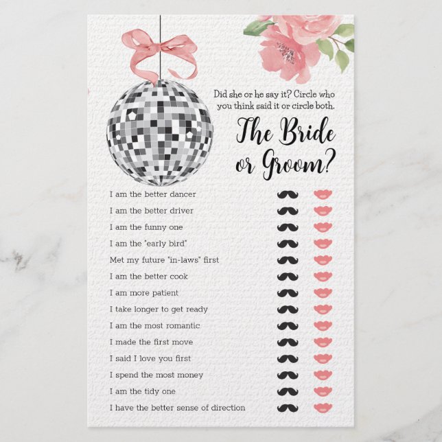 Möhippa Game sa att hon sa att Disco Boll (Framsida)