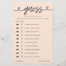 Möhippa Game sa att hon sa att hon gissade