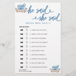 Möhippa Game sa att hon sa att hon gissade