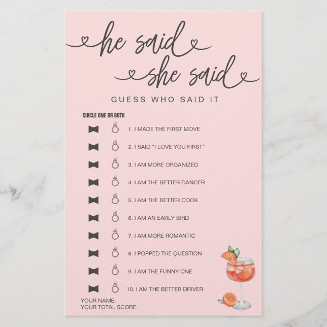 Möhippa Game sa att hon sa att hon gissade (Framsida)