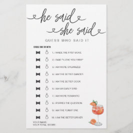 Möhippa Game sa att hon sa att hon gissade