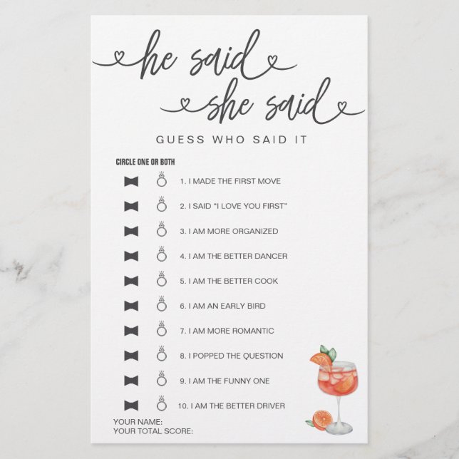 Möhippa Game sa att hon sa att hon gissade (Framsida)