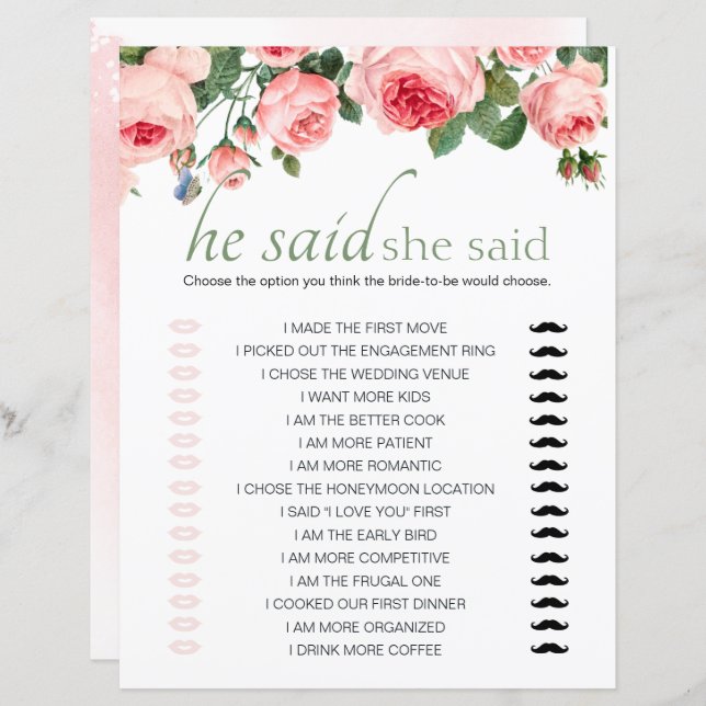 Möhippa Game sa att hon sa att hon skulle blåsa Ro (Fram/baksida)