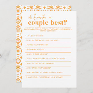 Möhippa Game - som känner paret bäst Program