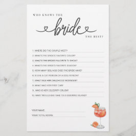 Möhippa Game Vem känner Bride bäst?