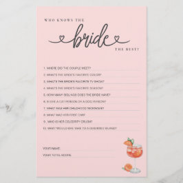 Möhippa Game Vem känner Bride bäst?