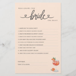 Möhippa Game Vem känner Bride bäst?