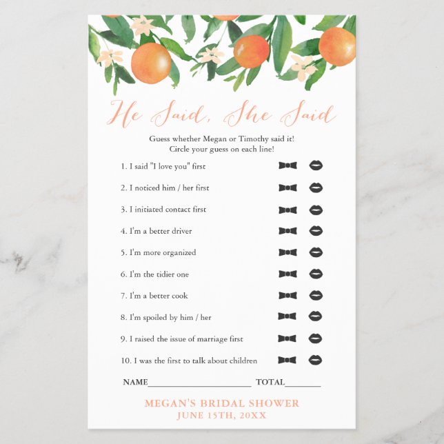 Möhippa Game, vem sa det? Flygblad (Framsidan)