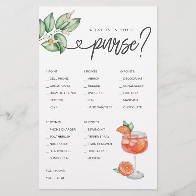 Möhippa Game What is in Your Purse? (Framsida)