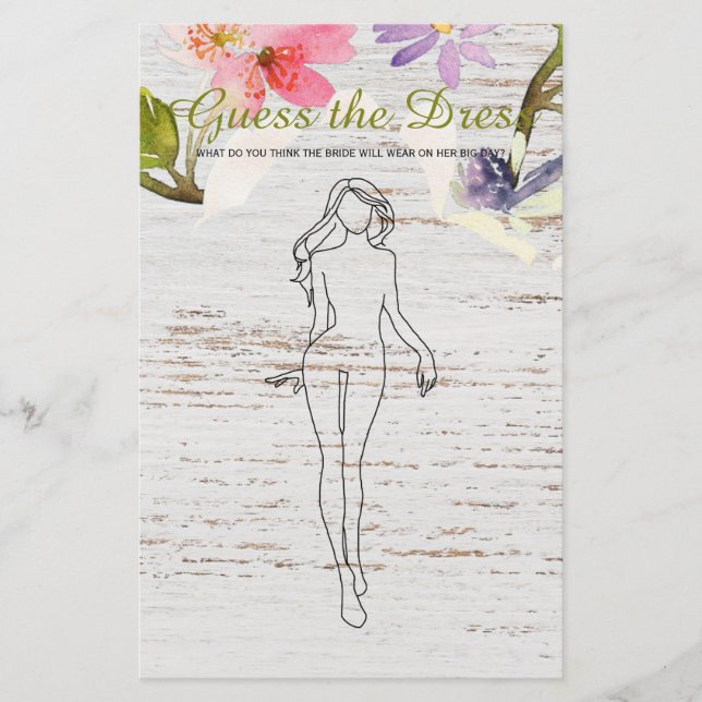 Möhippa Game White Wood Rosa Gissa Dress Flygblad (Framsidan)