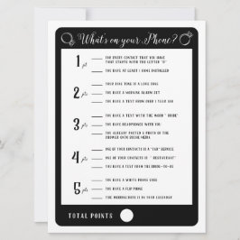 Möhippa Games What's on your mobil Game Inbjudningar