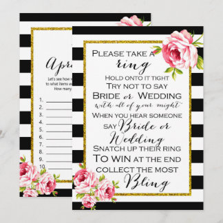 Möhippa Games x2 - Ring-spel | Apron Inbjudningar