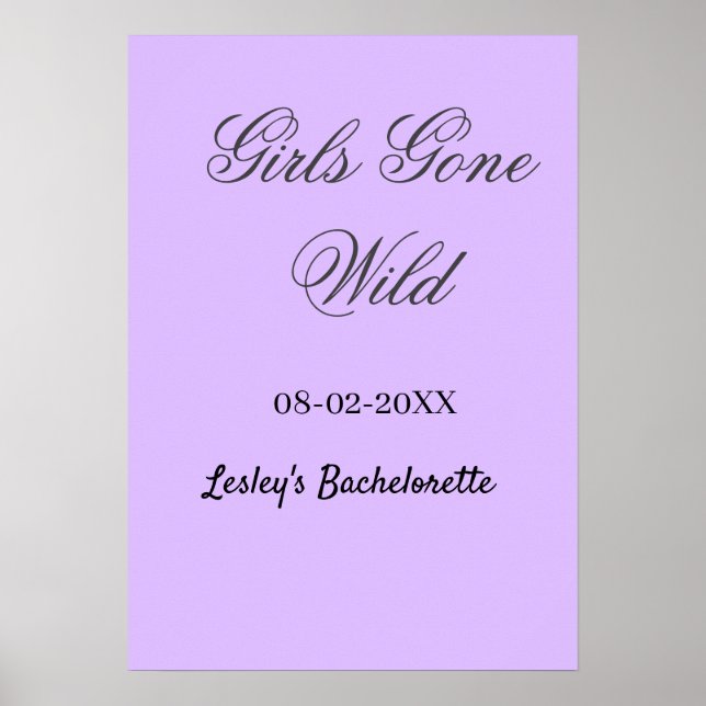 Möhippa Girls Gone wild namn datum brud Poster (Framsidan)