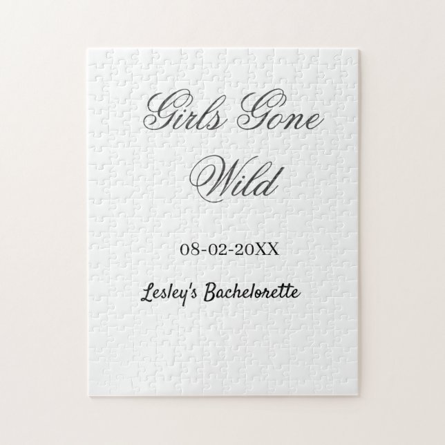 Möhippa Girls Gone wild namn datum brud Pussel (Vertikal)