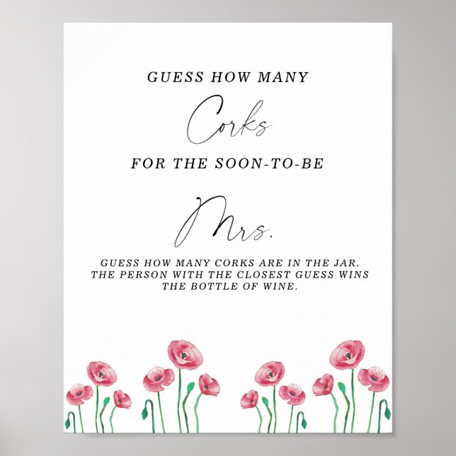 Möhippa Gissa hur många Kork som Poster (Framsidan)