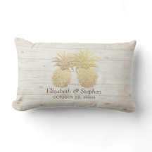 Möhippa Golden Pineapple Couple Rustic Wood