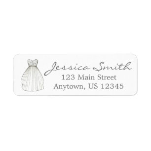 Möhippa Gown Bride Bröllop Dress Labels Returadress Etikett