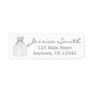 Möhippa Gown Bride Bröllop Dress Labels Returadress Etikett