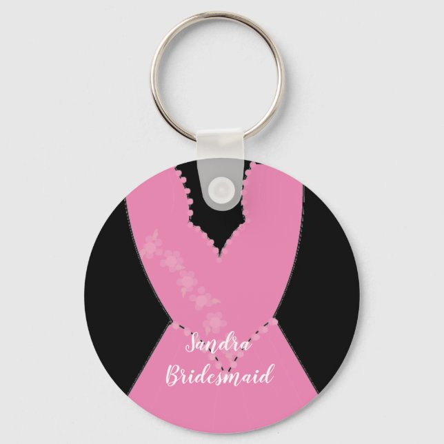 Möhippa Gown Bridesmaid Keychain Nyckelring (Framsida)