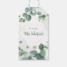 Möhippa Greenery Eucalyptus Framtiden Mrs. Presentetikett
