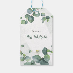 Möhippa Greenery Eucalyptus Framtiden Mrs. Presentetikett