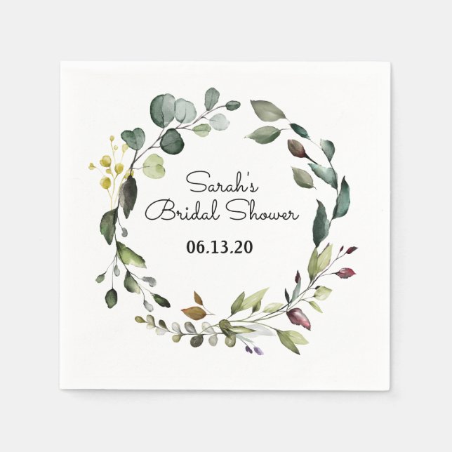 Möhippa Grönt Vin Napkin Utandning av andning Pappersservett (Framsidan)