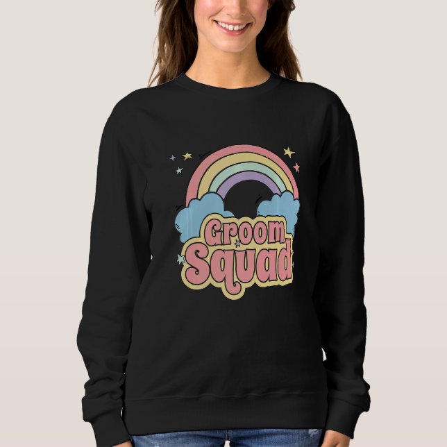 Möhippa Gruppuppsättning Brudgumsteam T Shirt (Framsida)